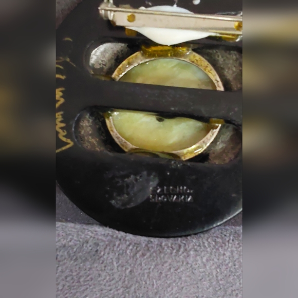 ARTIST SIGNED VINTAGE MARCASITE SPIDER BROOCH - Picture 2 of 3